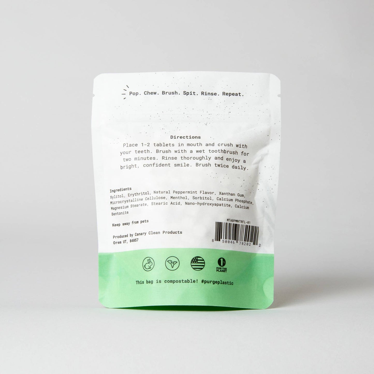 Peppermint Toothpaste Tablets: 1 month test drive - 60 tablets