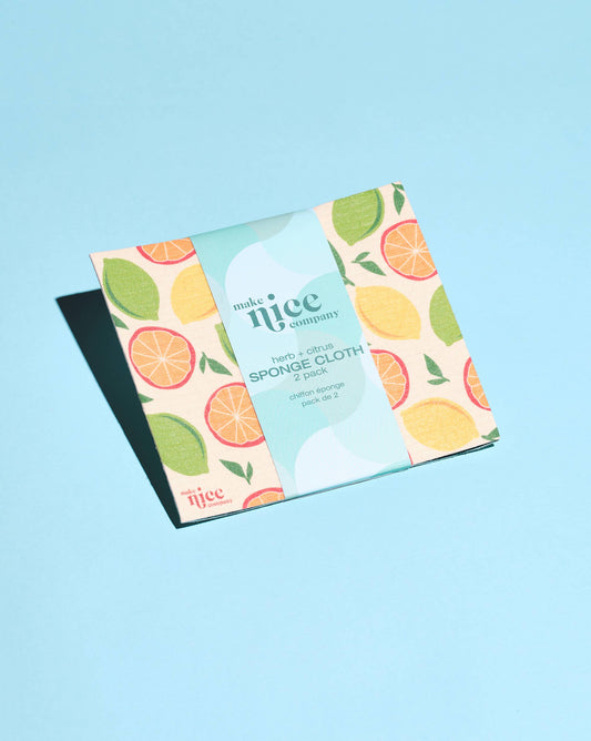 Sponge Cloth - 2 Pack Herb + Citrus