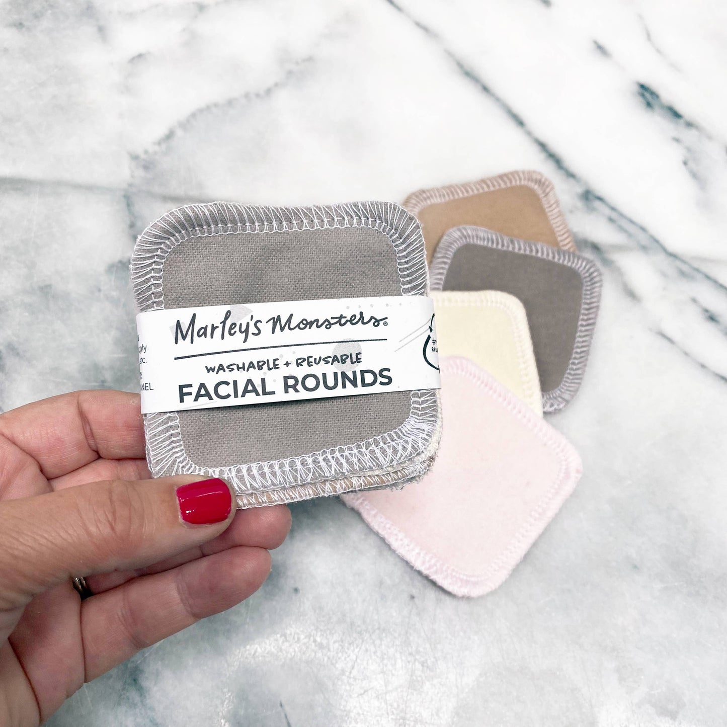 Facial Rounds: Rainbow and Color Mixes: 10 pack / Black