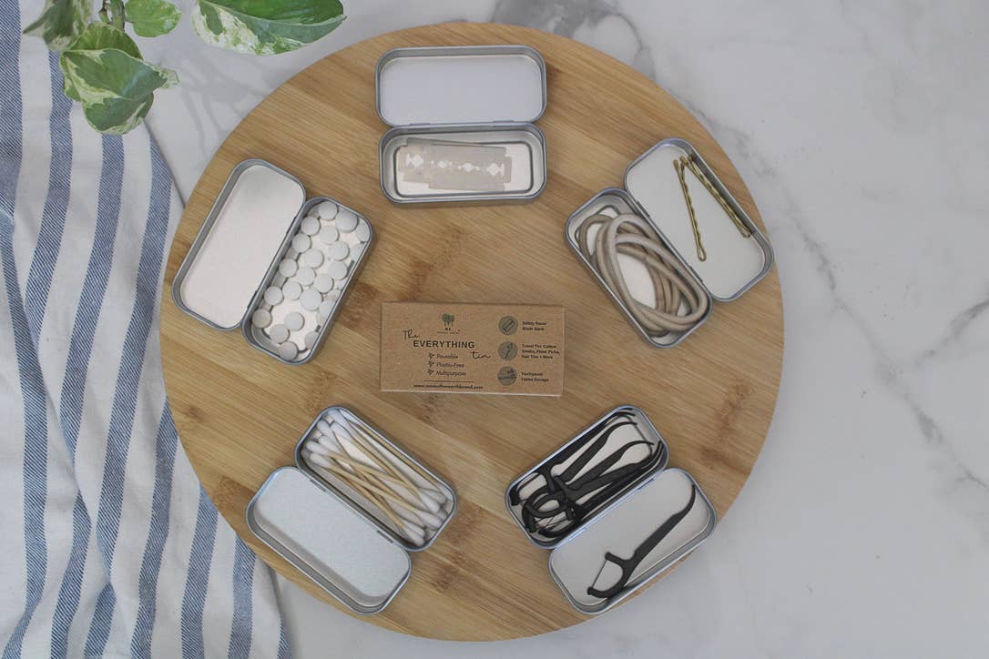 The "Everything" Travel Tin + Blade Bank