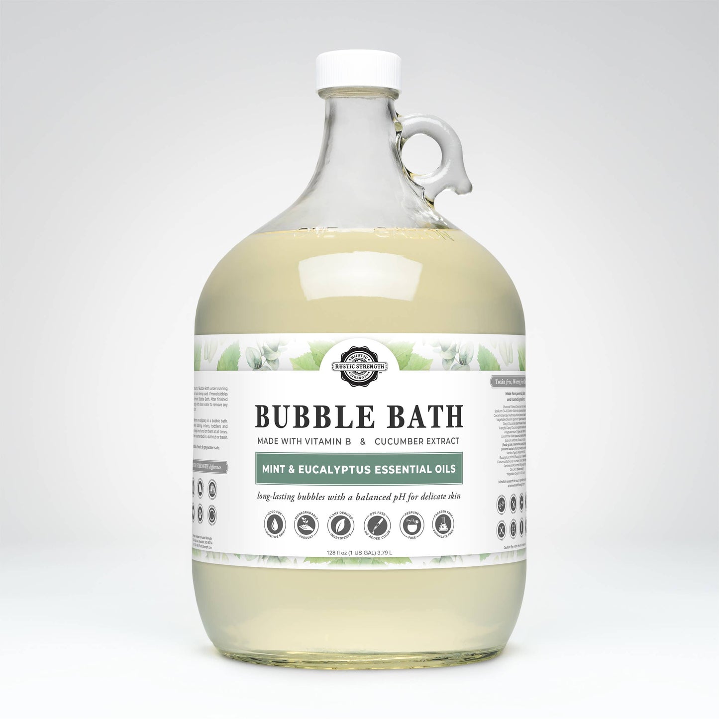 Sulfate-Free Bubble Bath for Sensitive Skin | Light Scent: Eucalyptus Mint / Bulk Refill