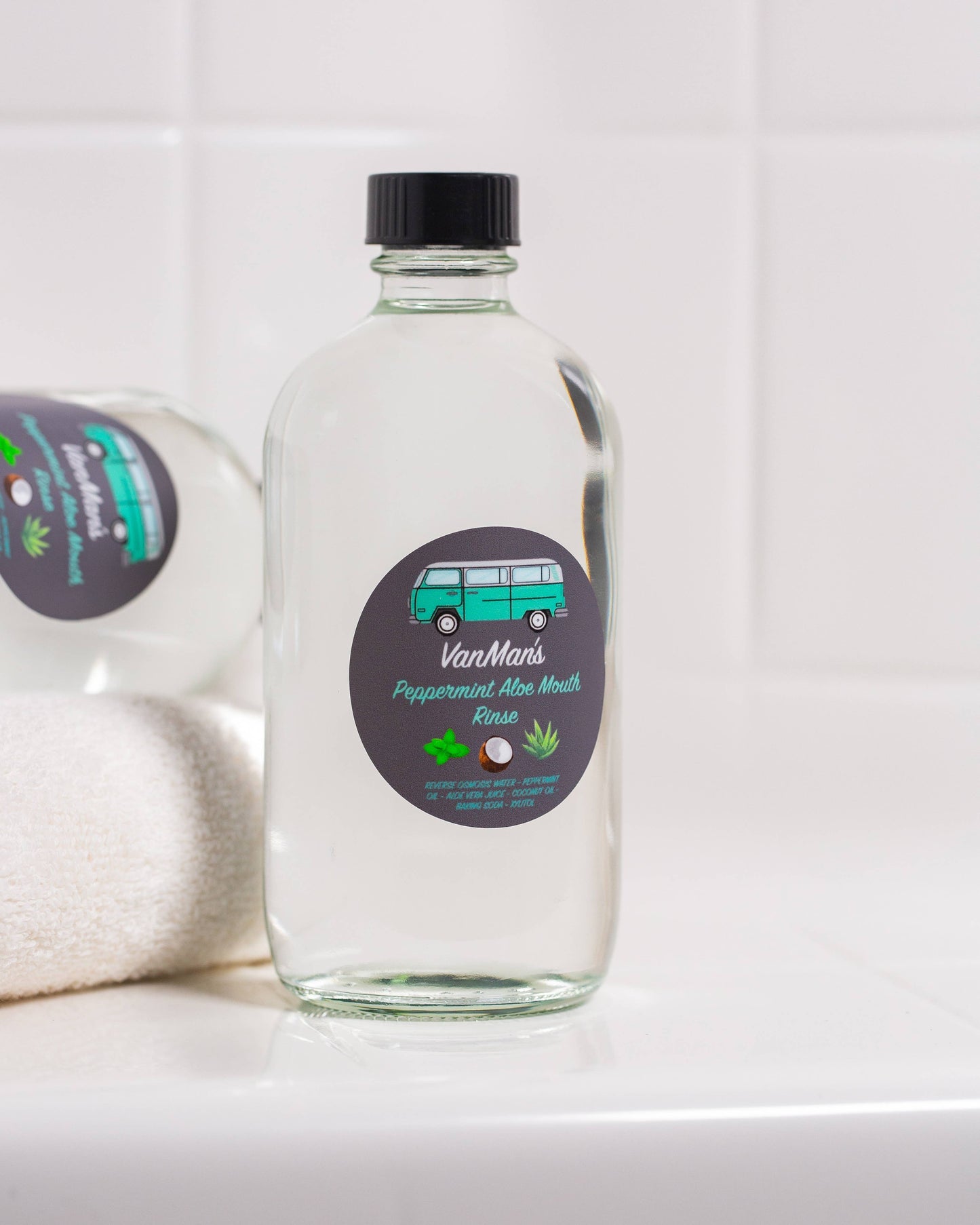 VanMan's Peppermint Aloe Mouth Rinse 8oz