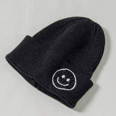Unisex Baby Beanie/ Knitted Hat- Black