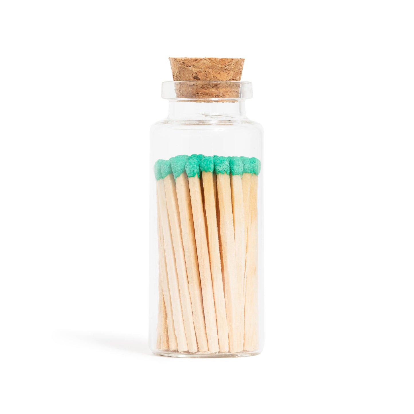 Melon Green Matches in Medium Corked Vial