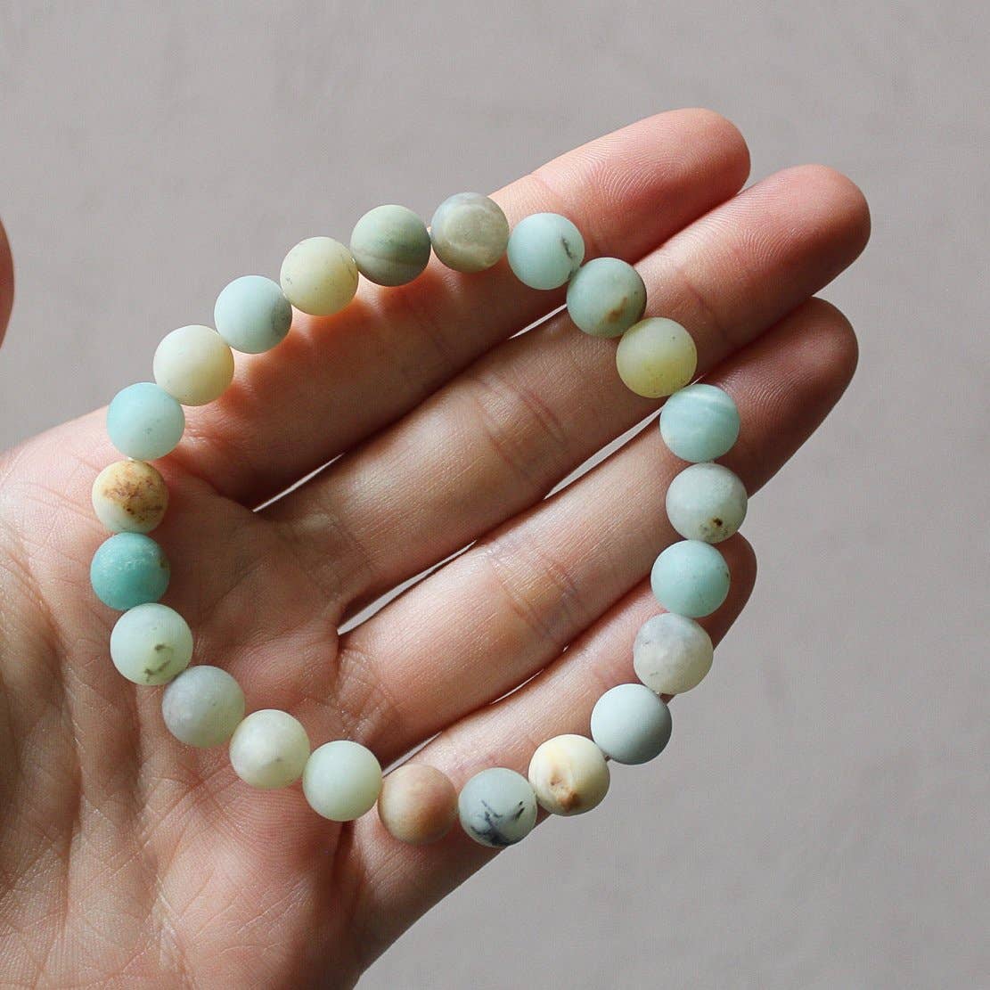 Amazonite Bracelet (Matte) 4mm/6mm/8mm - Crystals & Stones: 4mm
