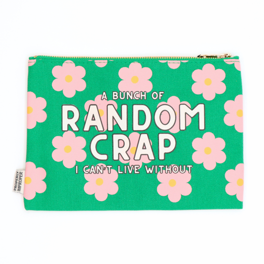 A Bunch Of Random Crap I Can’t Live Without - Canvas Pouch