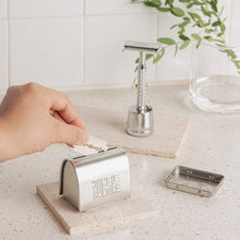 Load image into Gallery viewer, Safety Razor Blade Disposal Tin • Used Blades Storage Bank
