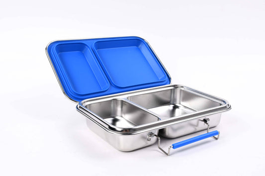 Lunch Box - Stainless Steel - Blue
