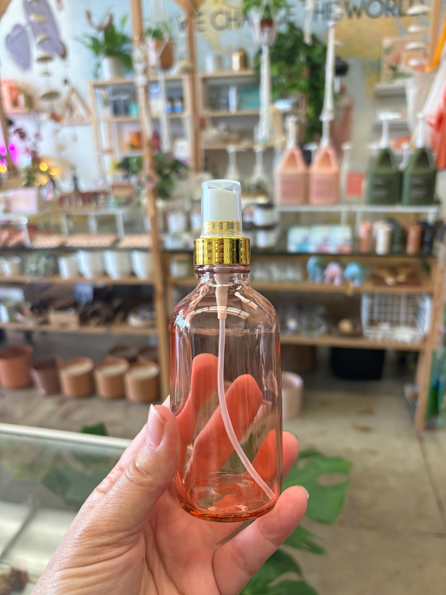 4oz pink glass dispenser refill