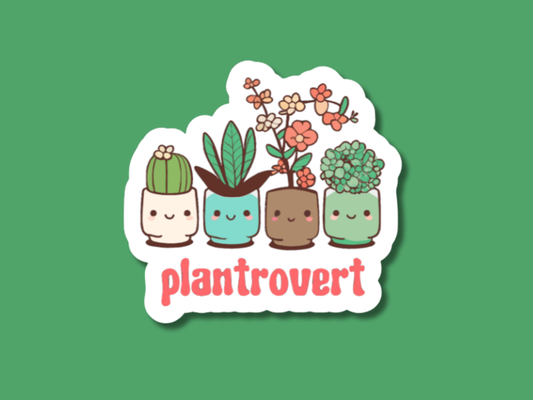 Plantrovert Cute Plant Sticker