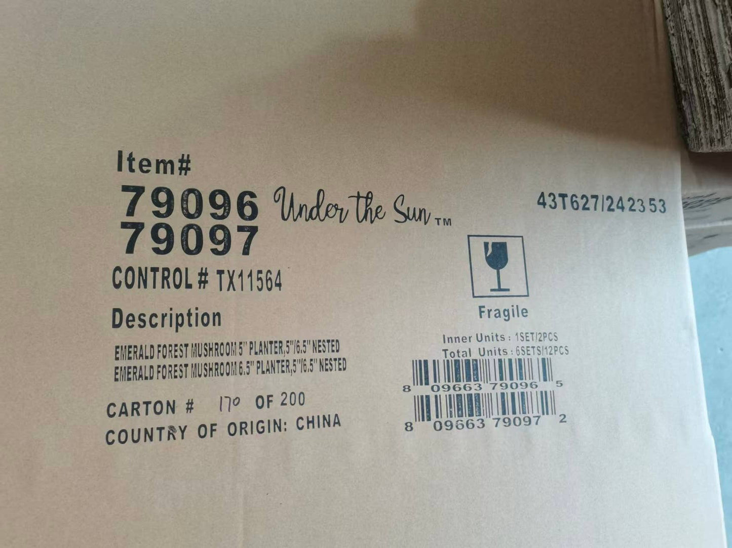 EMERALD FOREST MUSHROOM 6.5" PLANTER