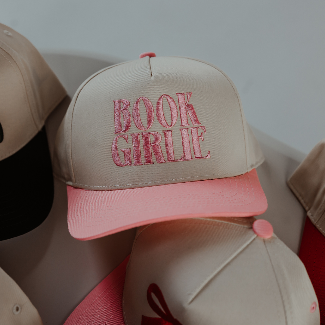 Book Girlie Vintage Embroidered Trucker Hat