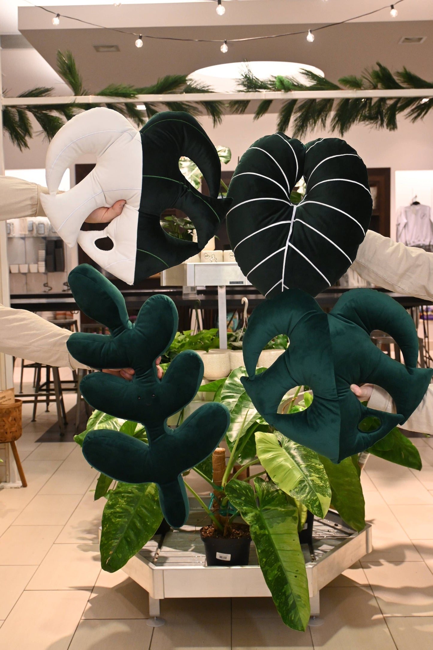 Leaf Pillows: Philodendron