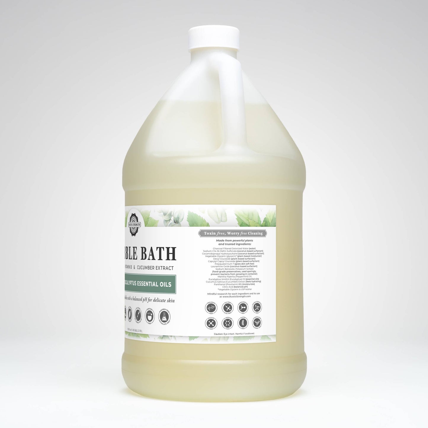 Sulfate-Free Bubble Bath for Sensitive Skin | Light Scent: Eucalyptus Mint / Bulk Refill