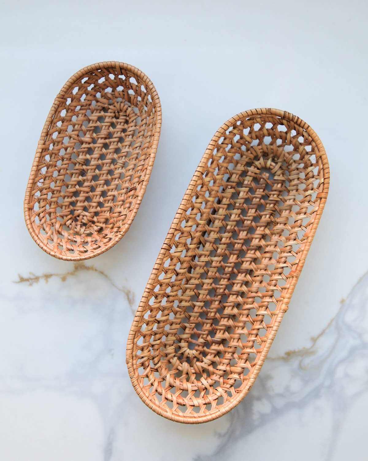 Oval Rattan Basket: Small