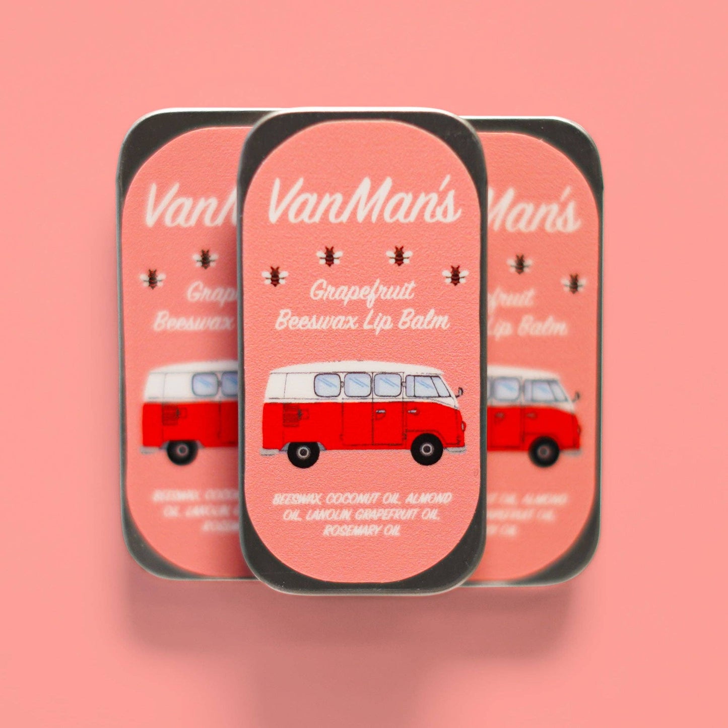VanMan's Beeswax Lip Balm (Copy): Aluminum Tin / Peppermint