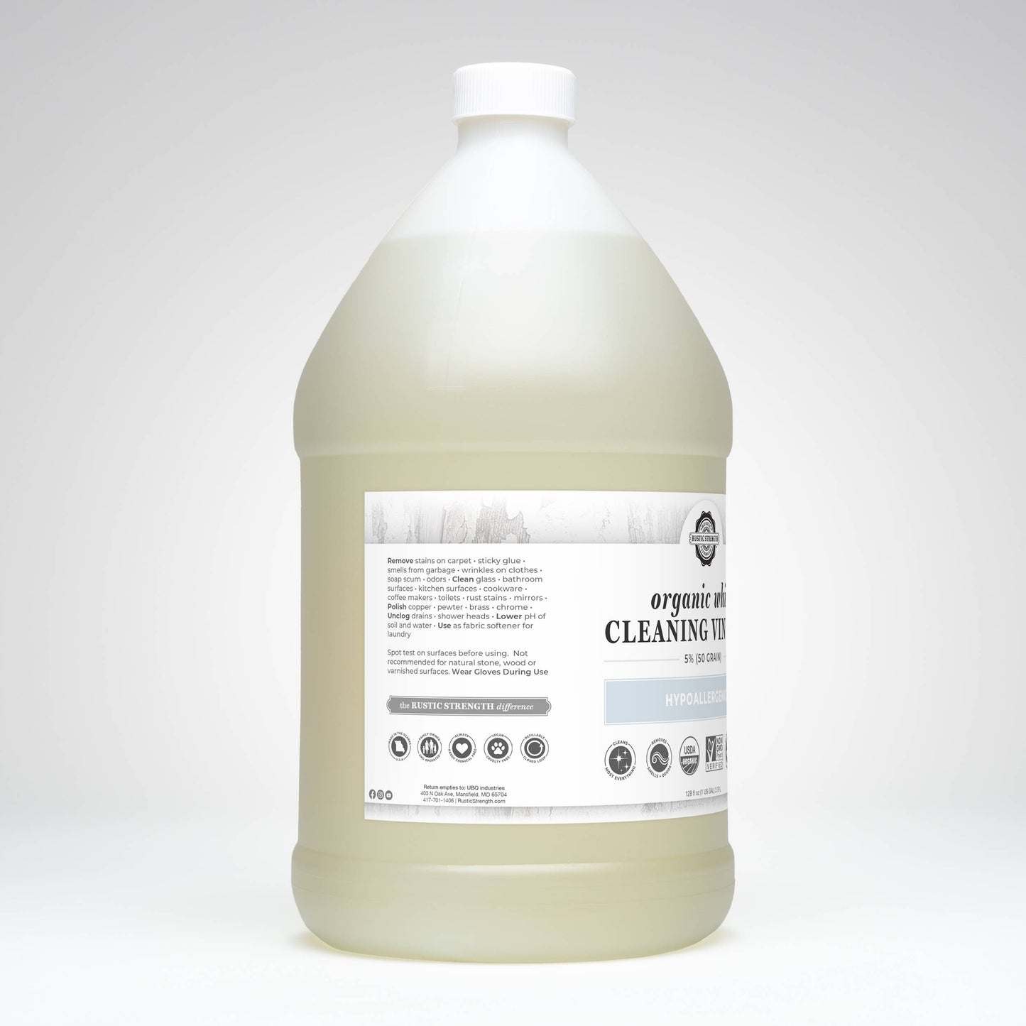 Bulk Refill Organic White Vinegar - 50 grain: