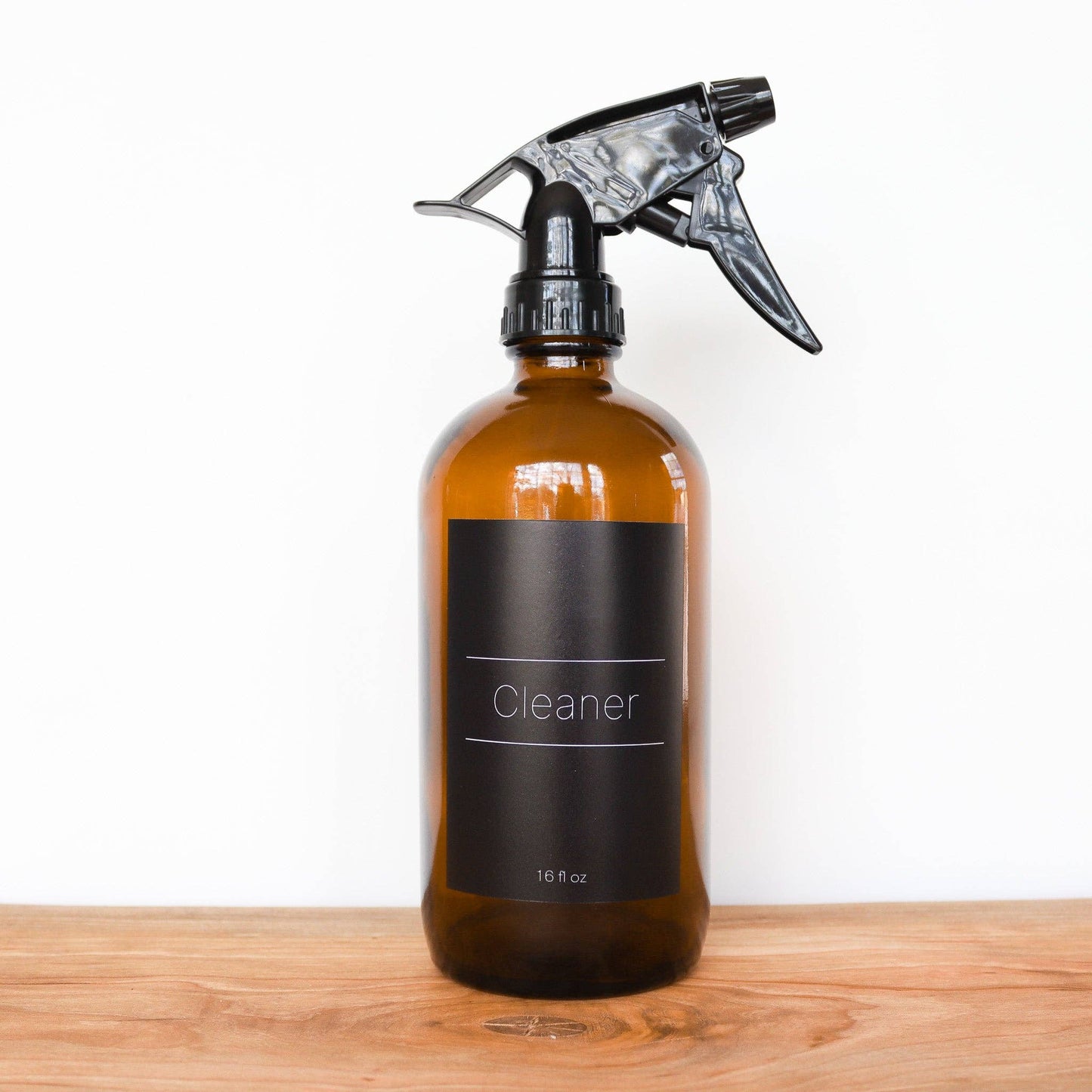 Glass Spray Bottle | 16oz Amber | Cleaner & Room Spray: Glass Spray Bottle