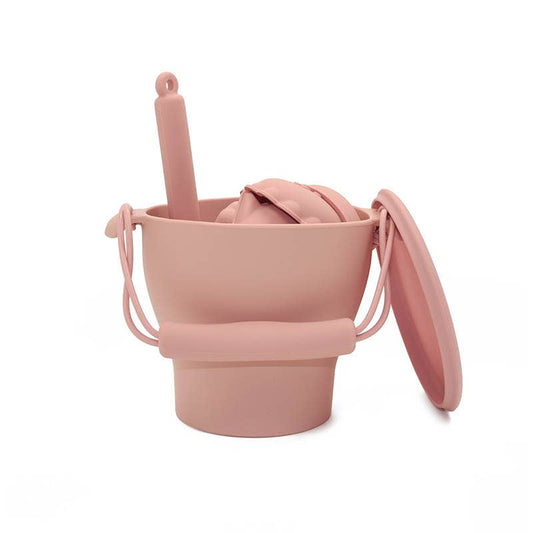 12 Piece Beach Bucket Color: Blush