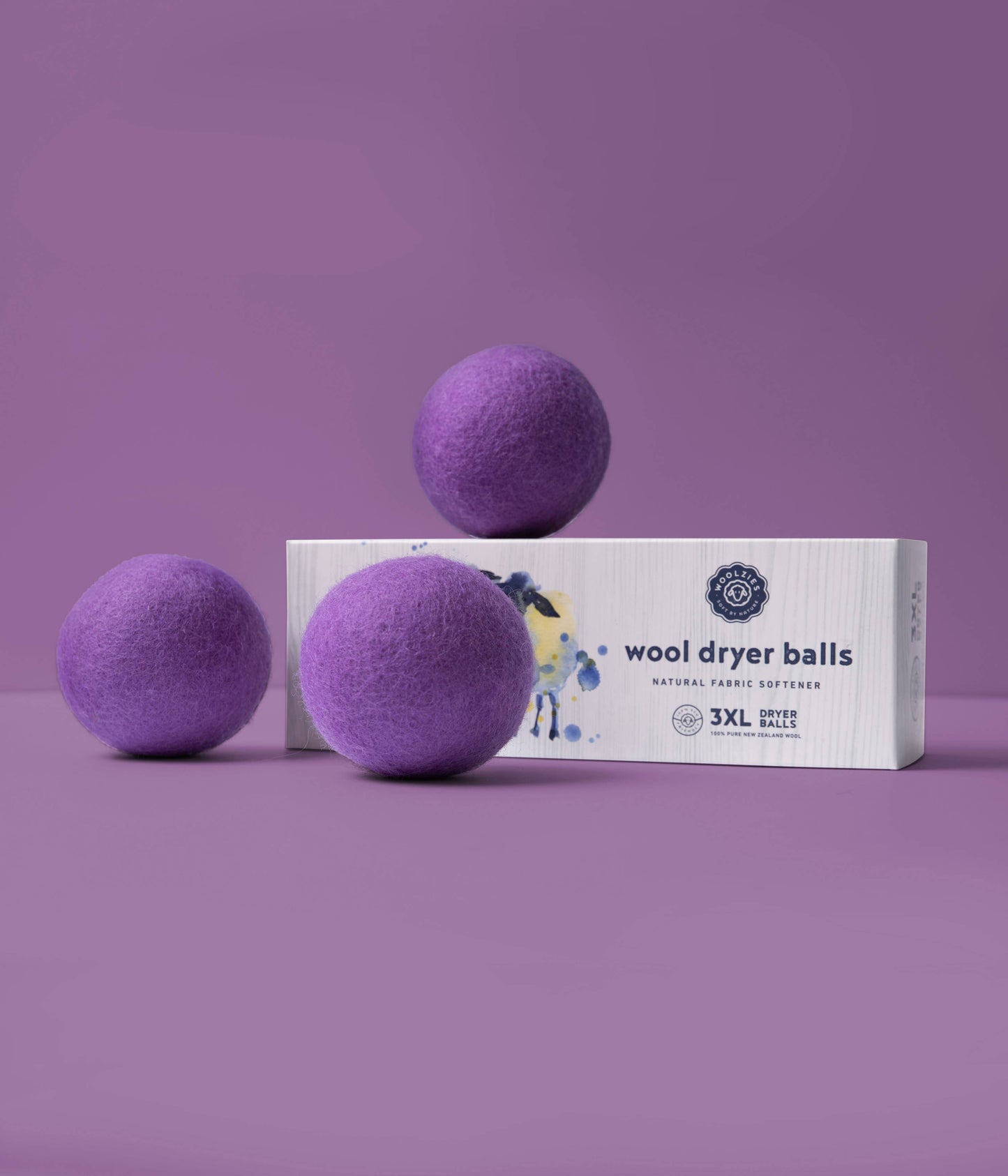 Wool Dryer Balls - Set of 3: Gray