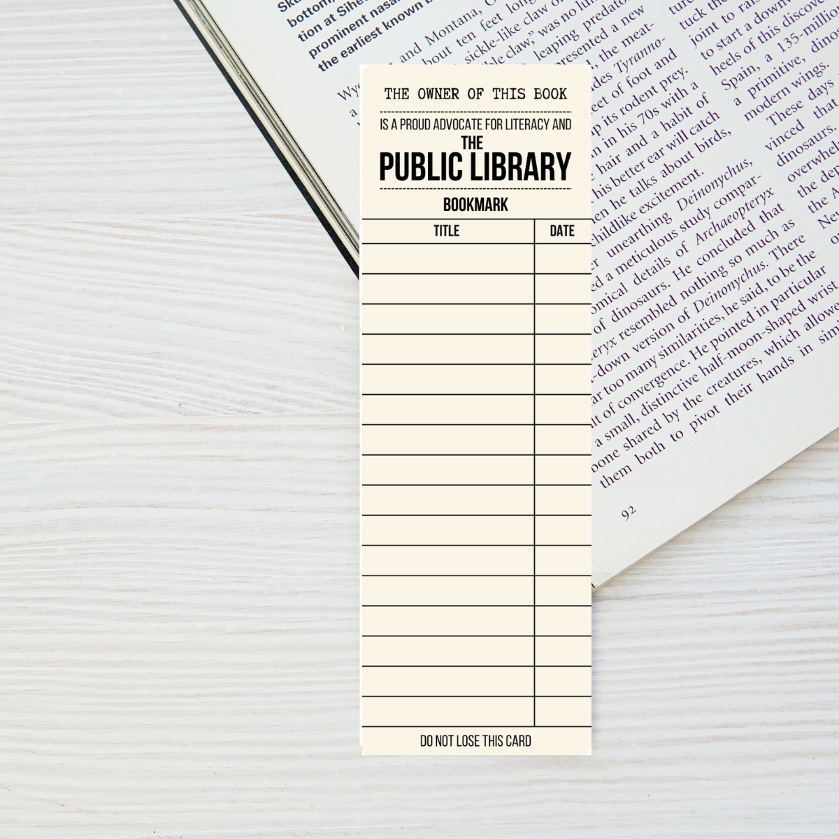 Public Library Bookmarks