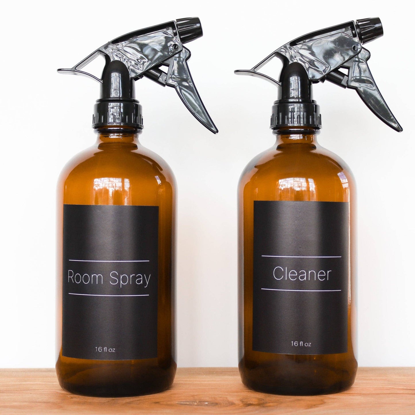 Glass Spray Bottle | 16oz Amber | Cleaner & Room Spray: Glass Spray Bottle