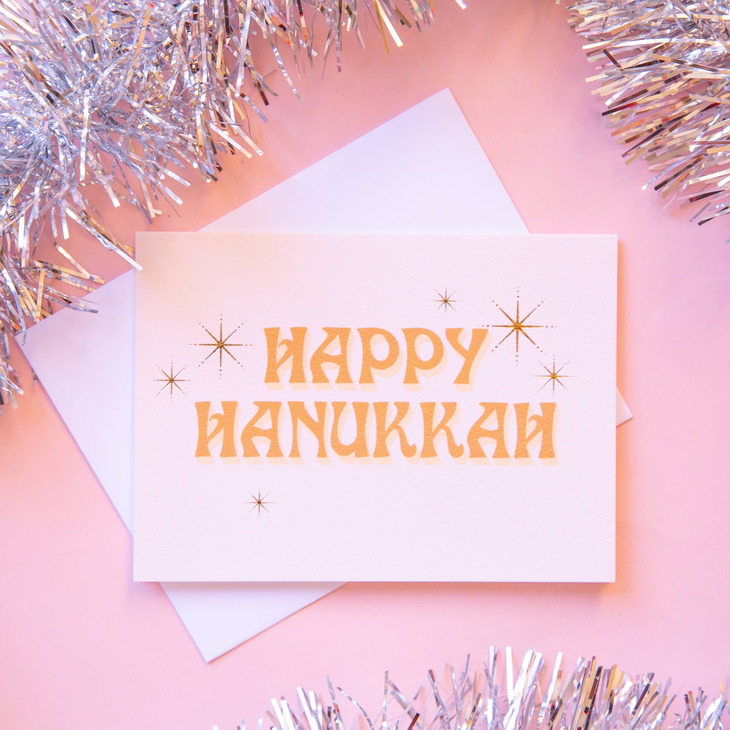 Happy Hanukkah Card | Ivory