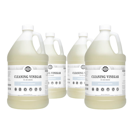 White Cleaning Vinegar - 50 grain: 4 - 1 Gallon Plastic Jugs