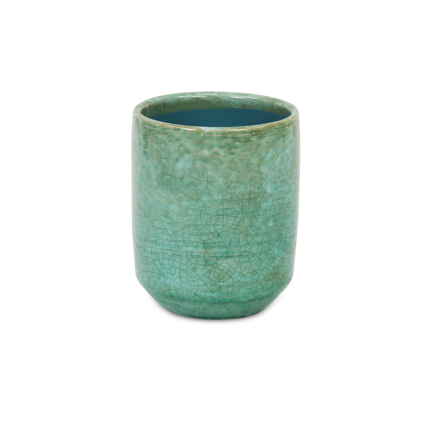 Lavina Mosaic Pattern Green Ceramic Pot: X-Large