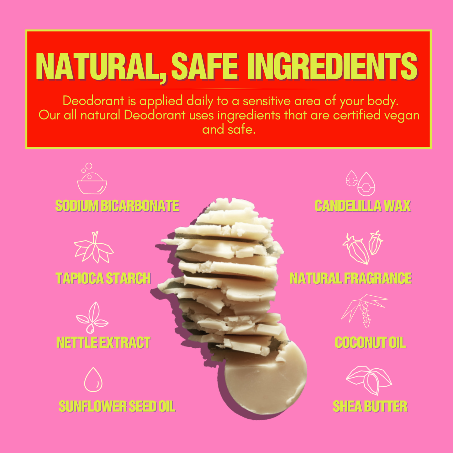 Green Machine Aluminum-Free All-Natural unisex Deodorant