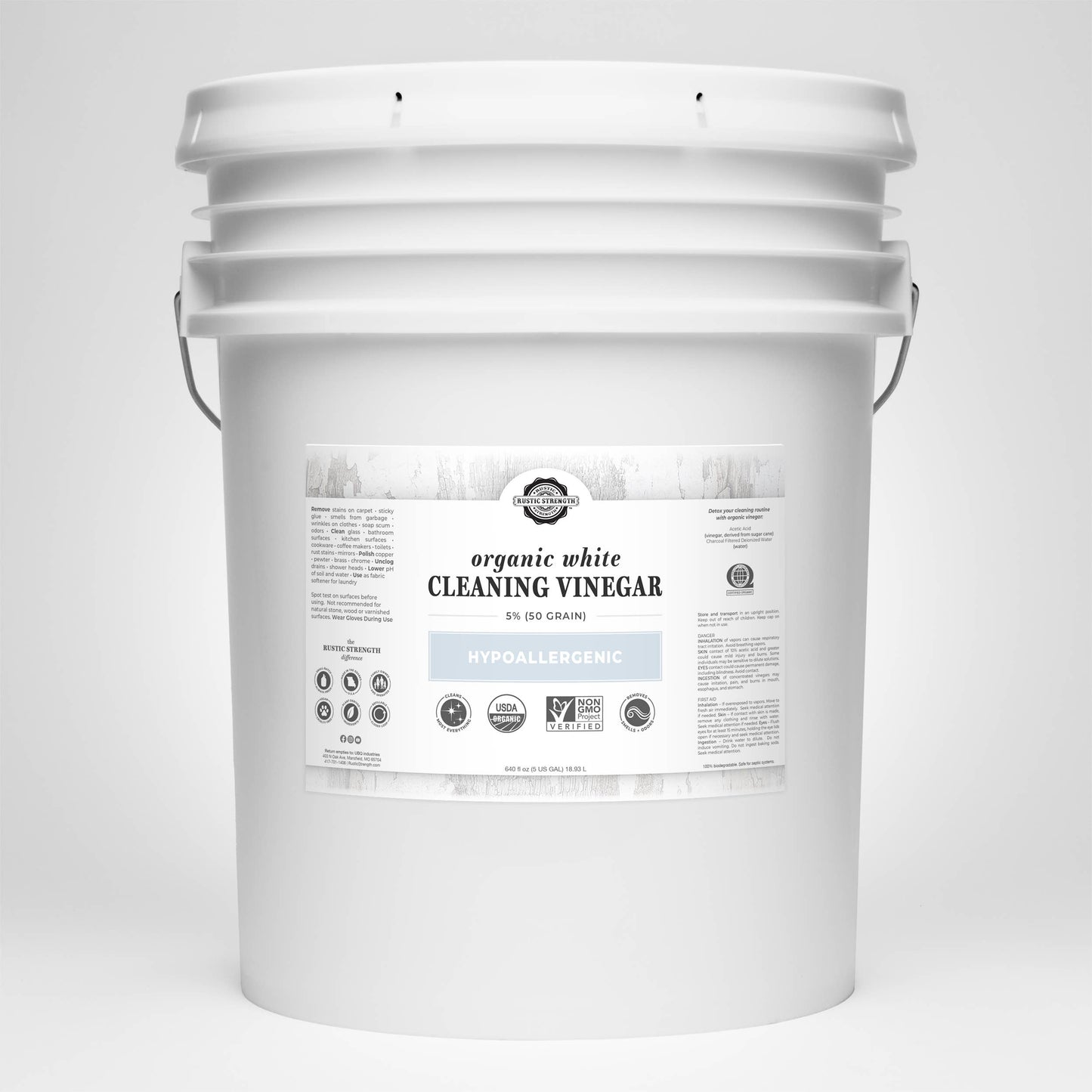 Bulk Refill Organic White Vinegar - 50 grain: