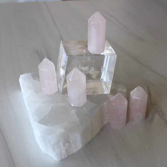 Rose Quartz Tower (Crystals & Stones)