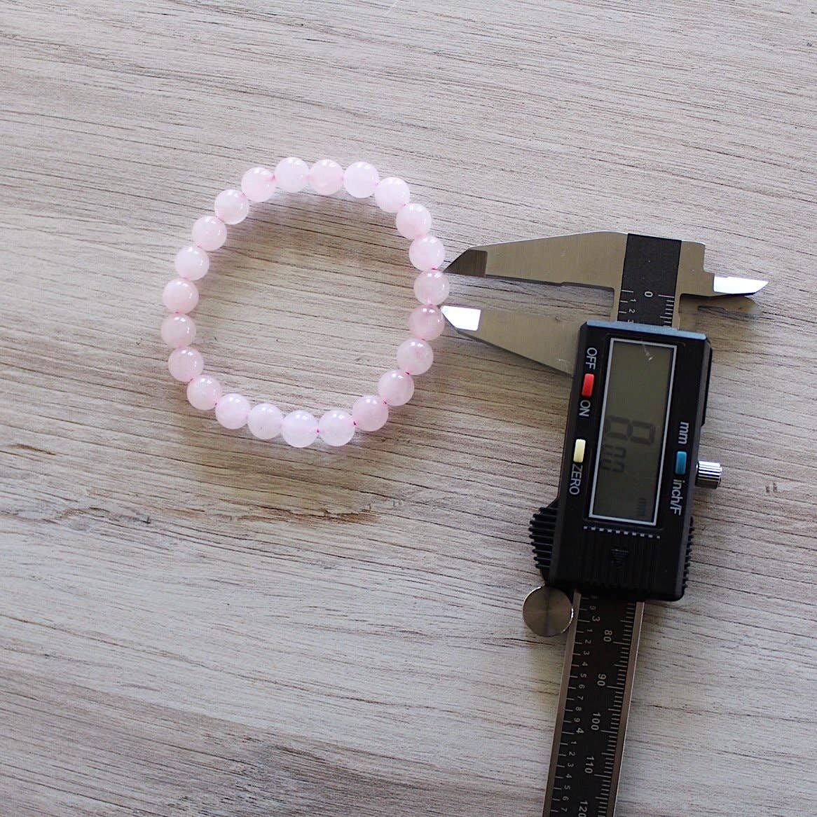 Rose Quartz Bracelet 4mm/6mm/8mm - Crystals & Stones: 4mm