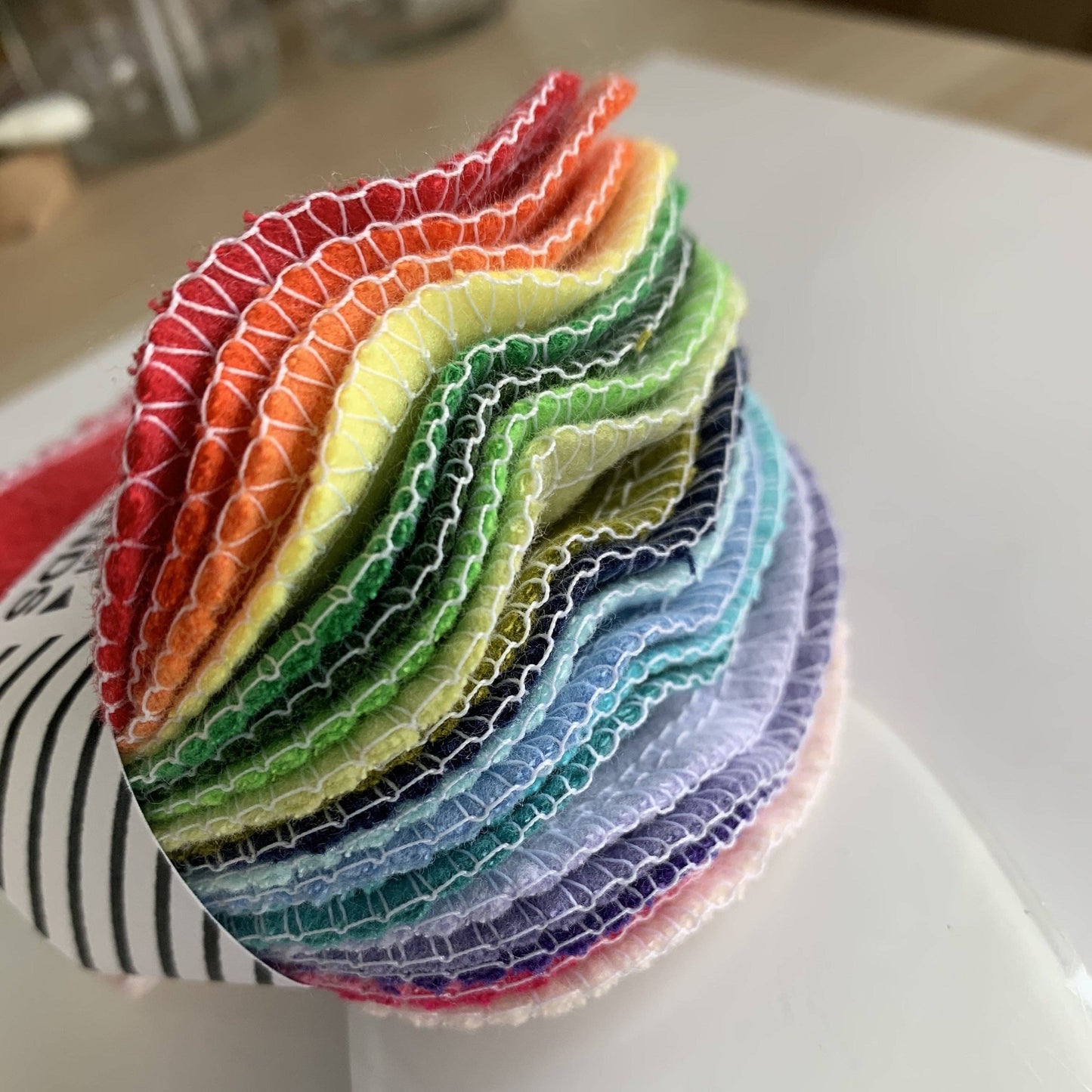 Facial Rounds: Rainbow and Color Mixes: 10 pack / Black