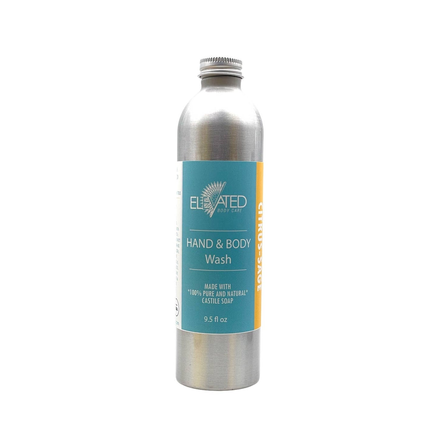 ELEVATED - Herbal Hand & Body Wash w/ Natural Castile Soap: Citrus-Sage bulk refill