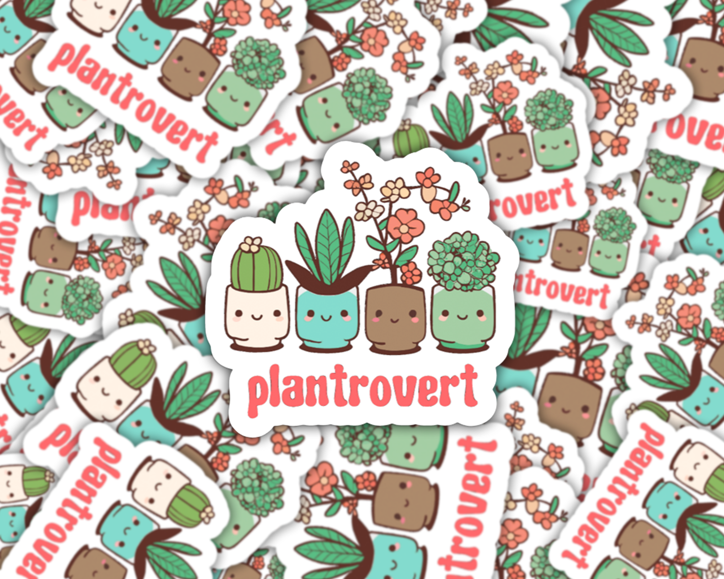 Plantrovert Cute Plant Sticker