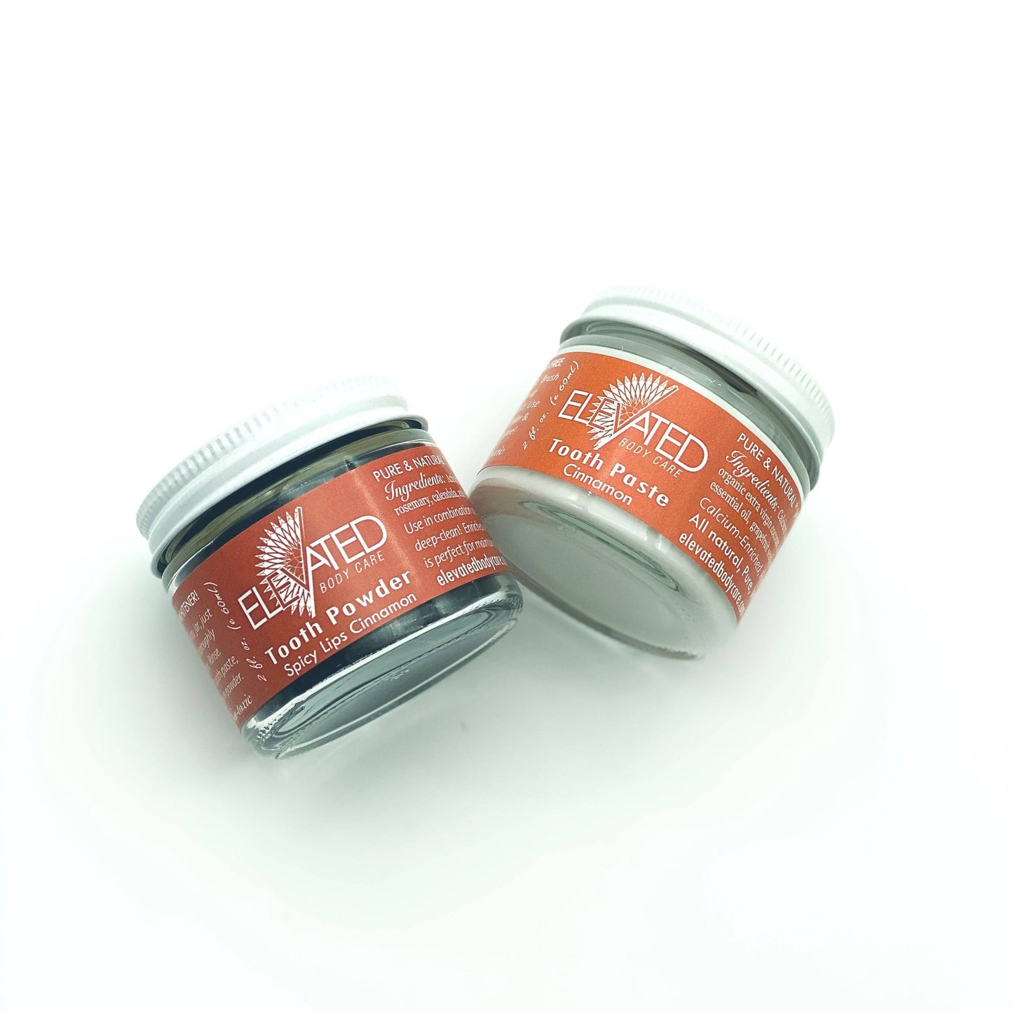 ELEVATED - Natural Toothpaste - Fluoride FREE - Glass Jar: Orange