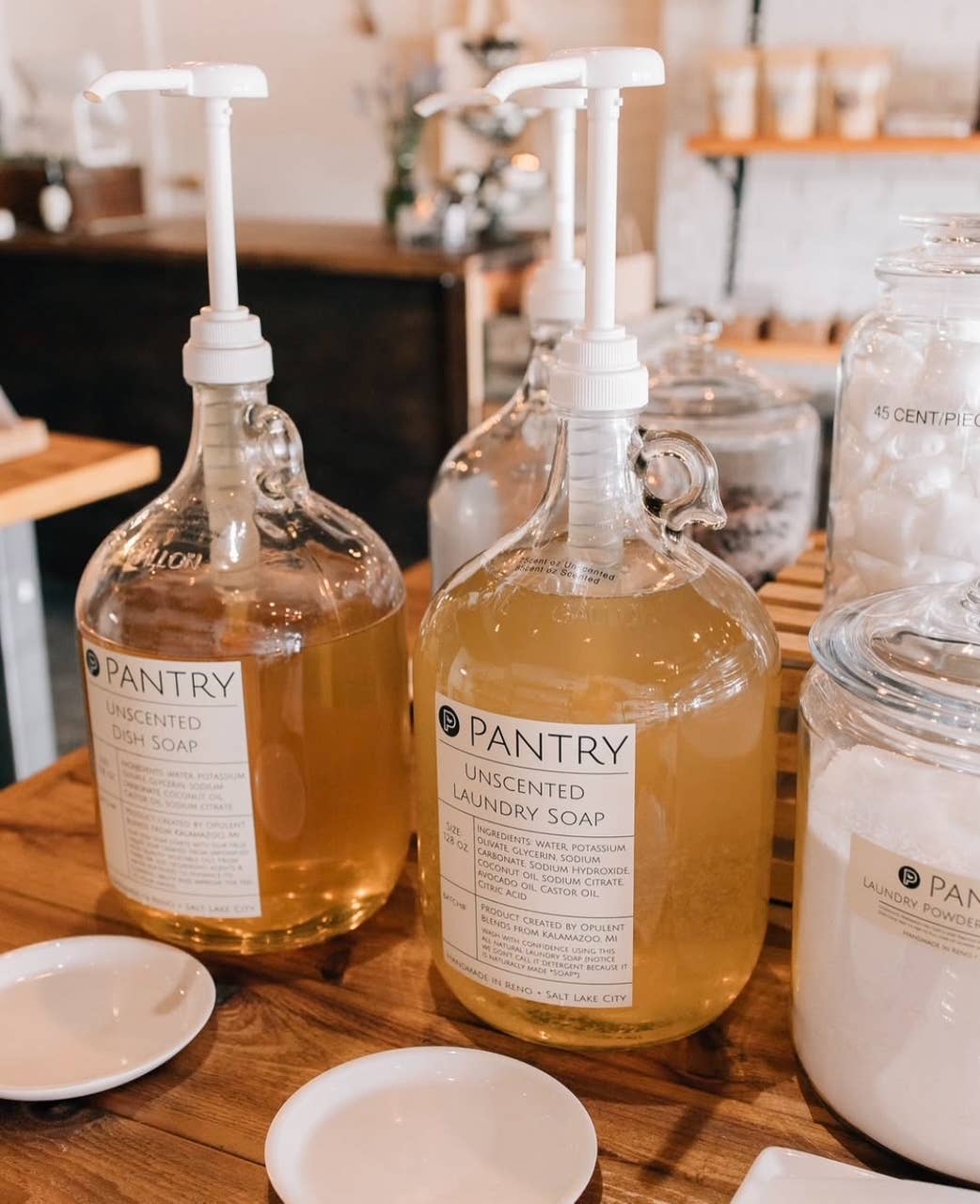 Gallon Glass Jug - Empty, Bulk Refill: With pump