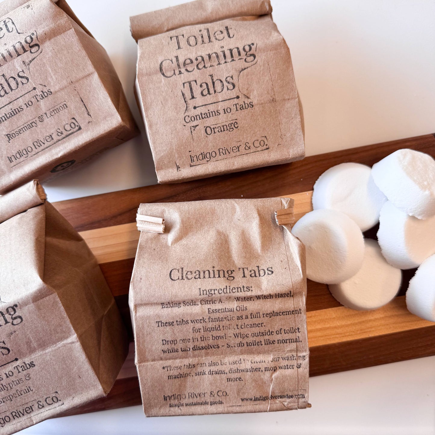 Toilet Cleaning Tabs - Packaged: 10 pack / Eucalyptus & Grapefruit