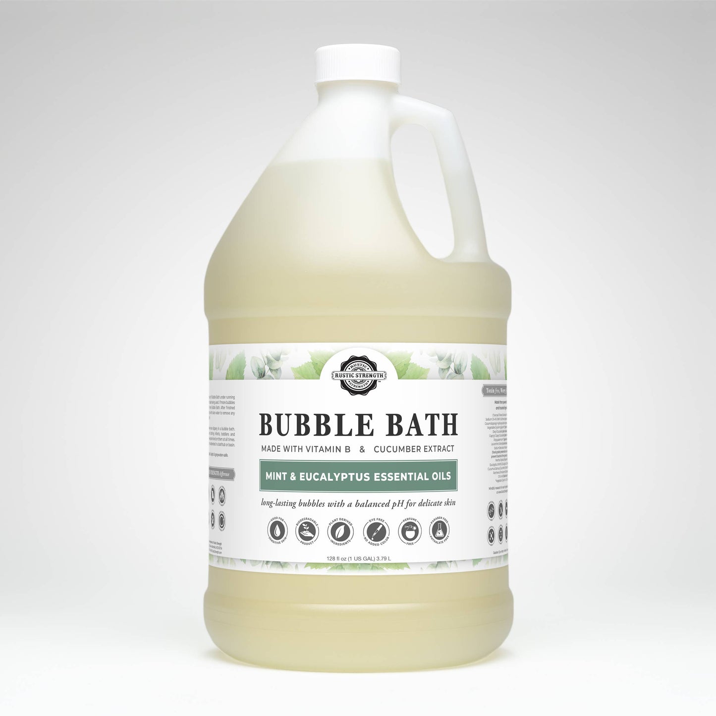 Sulfate-Free Bubble Bath for Sensitive Skin | Light Scent: Eucalyptus Mint / Bulk Refill