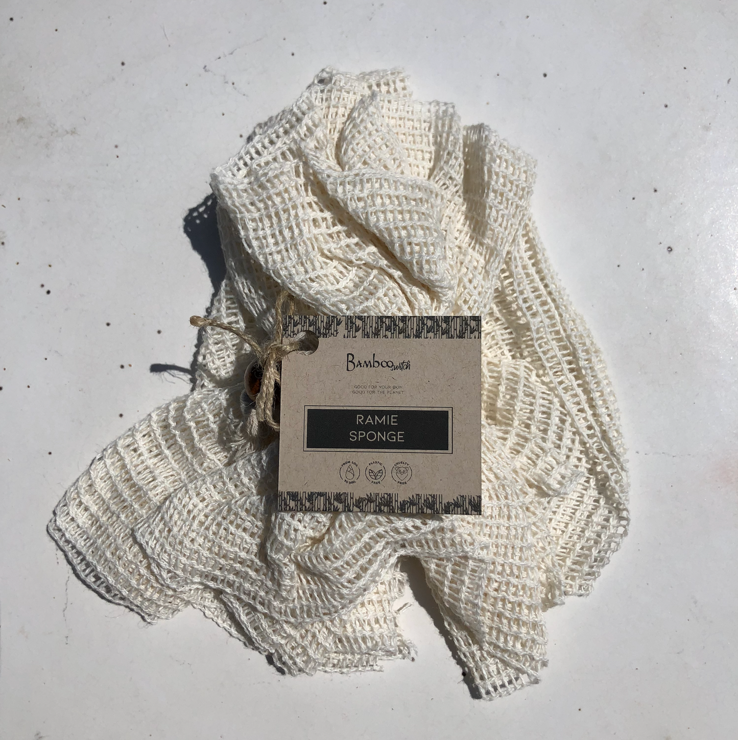 Shower Pouf | Ramie Exfoliating Sponge | Earth Day