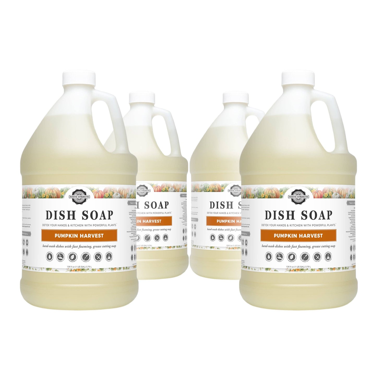Dish Soap - Autumn Scents: Pumpkin Harvest / 1 gallon glass jug