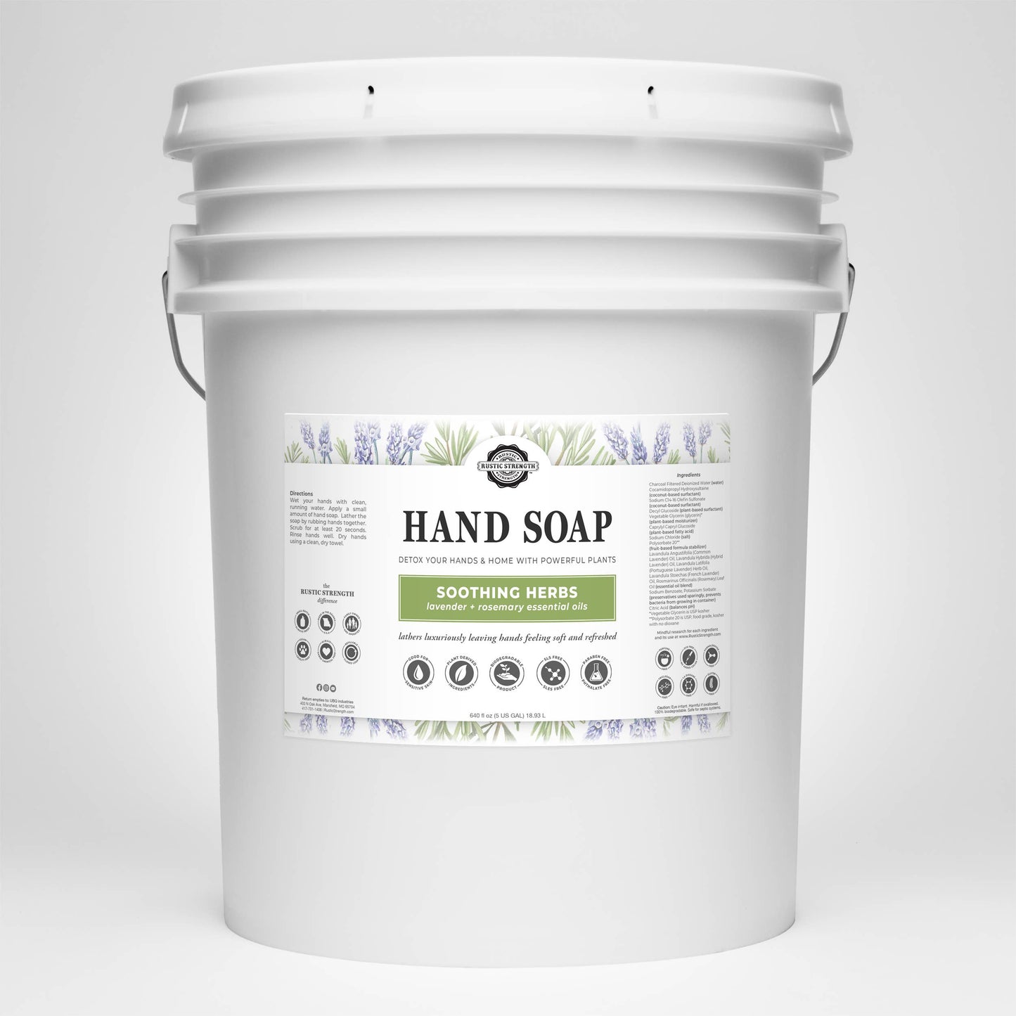 Plant-Based Hand Soap Non-Drying Hypoallergenic Sensitive refill bulk: Citrus Bliss (lemon/orange) / Gallon Glass Jug