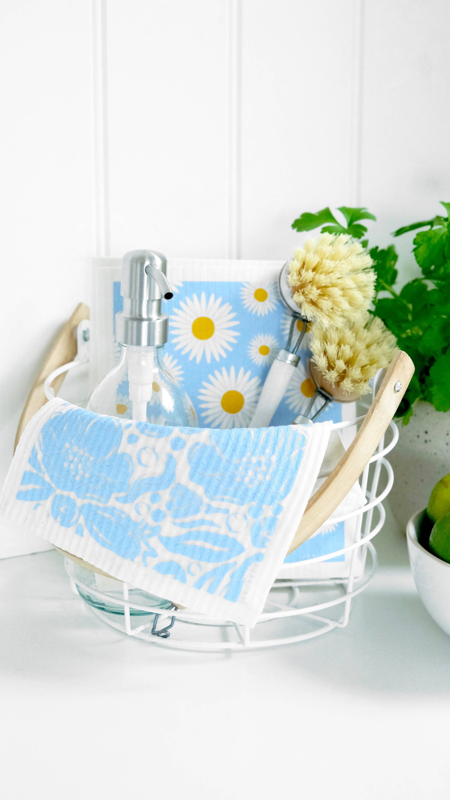 Swedish Dishcloth - Flora - Blue