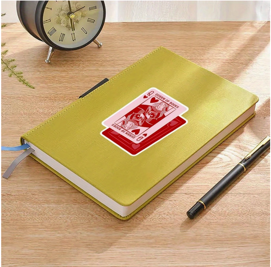Queen of Books Sticker