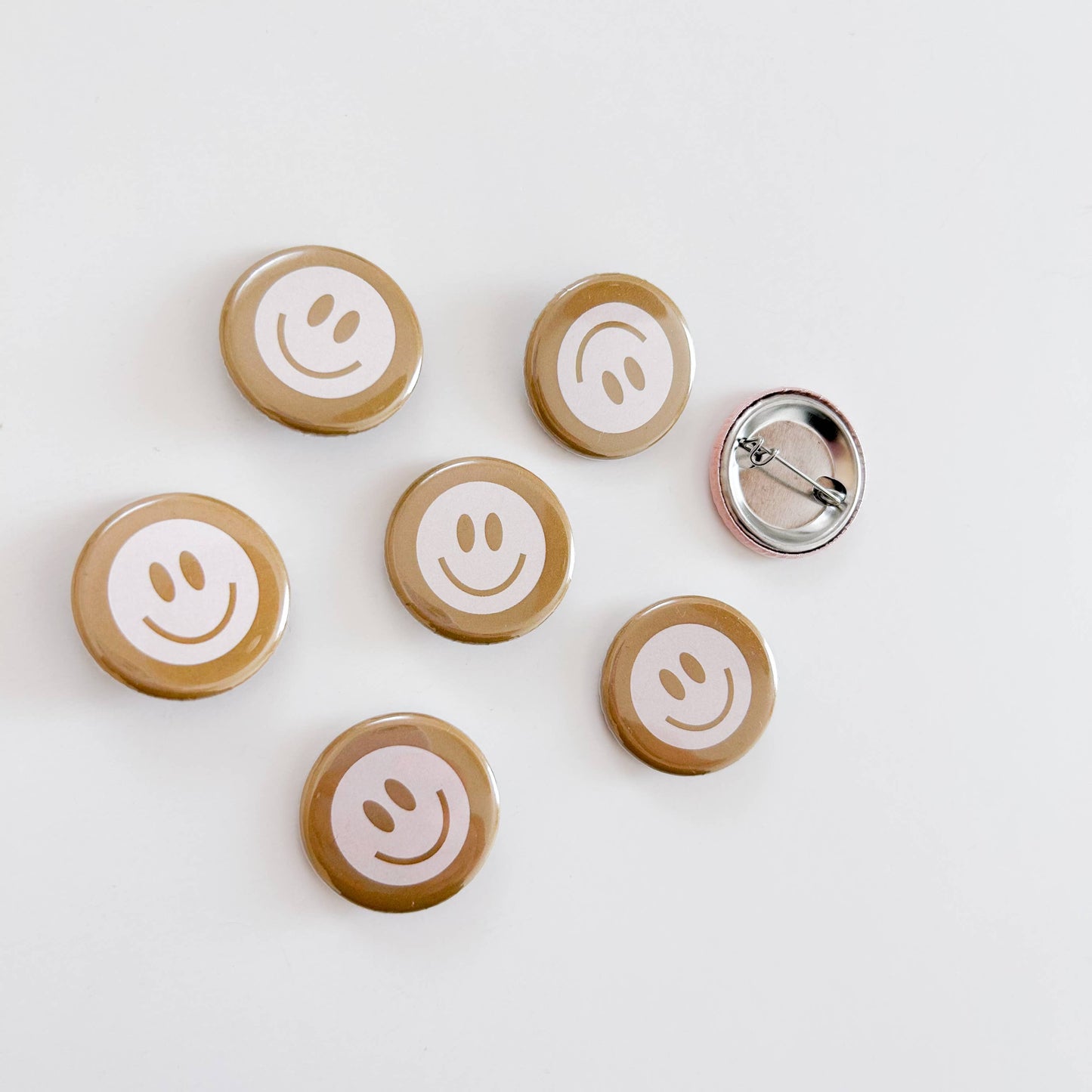 Olive smiley Buttons
