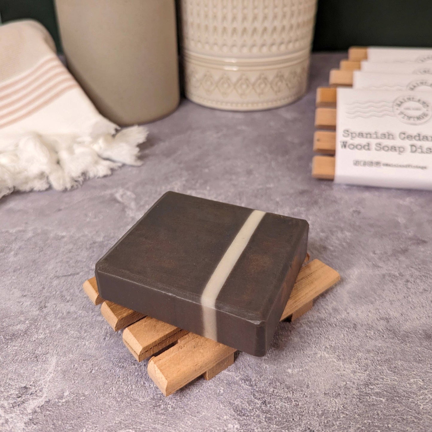 Spanish Cedar Wood Soap Dish