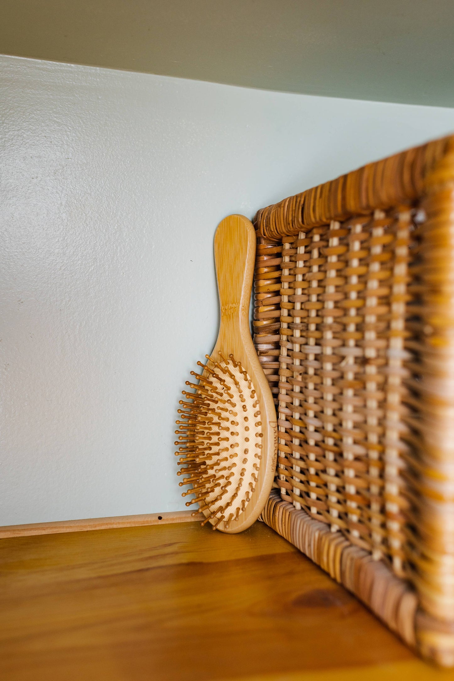 Bamboo Paddle Hairbrush - Round  | Holiday Bestseller