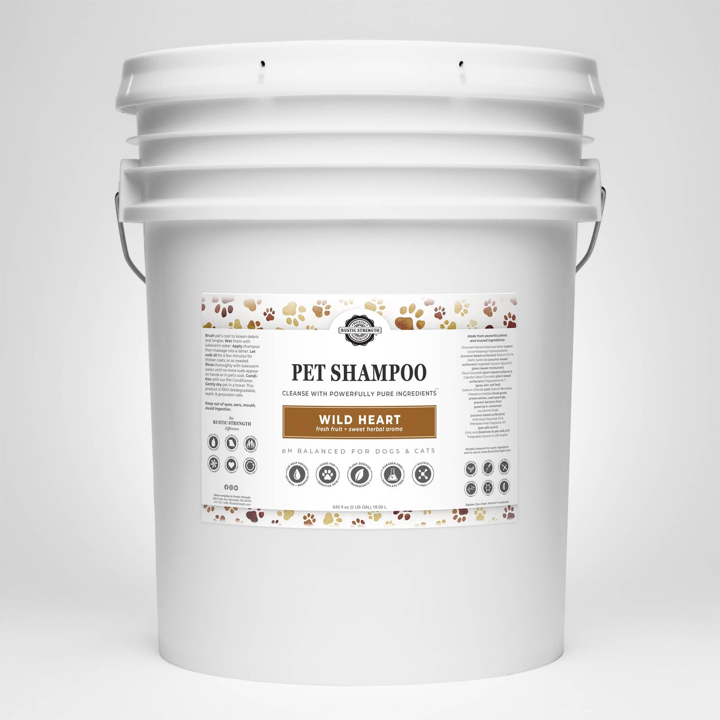 Pet Shampoo | Soothing + Deodorizing: Unscented | Hypoallergenic / Bulk Refill Gallon Glass Jug