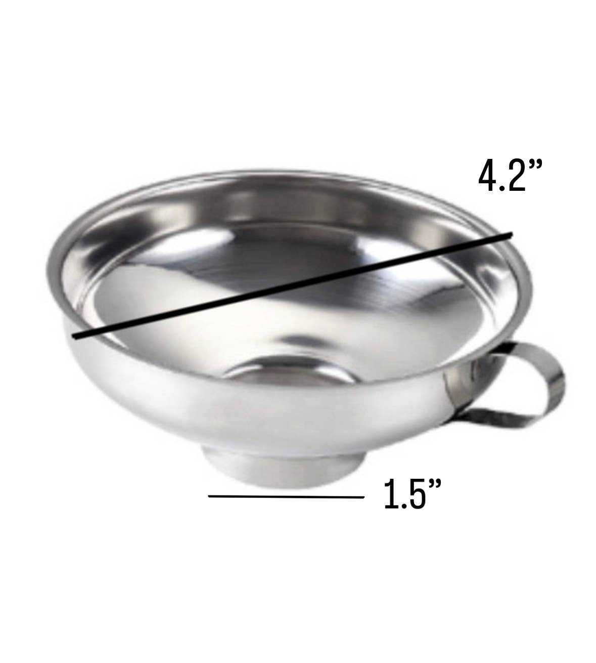 Stainless Steel Funnel: Large